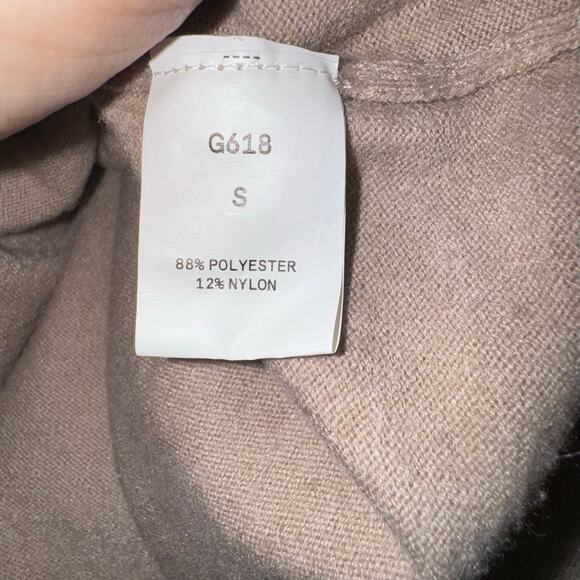 Kerisma Tan Long Sleeve Sweater with Front Tie Accent | Size Small - Picture 5 of 6